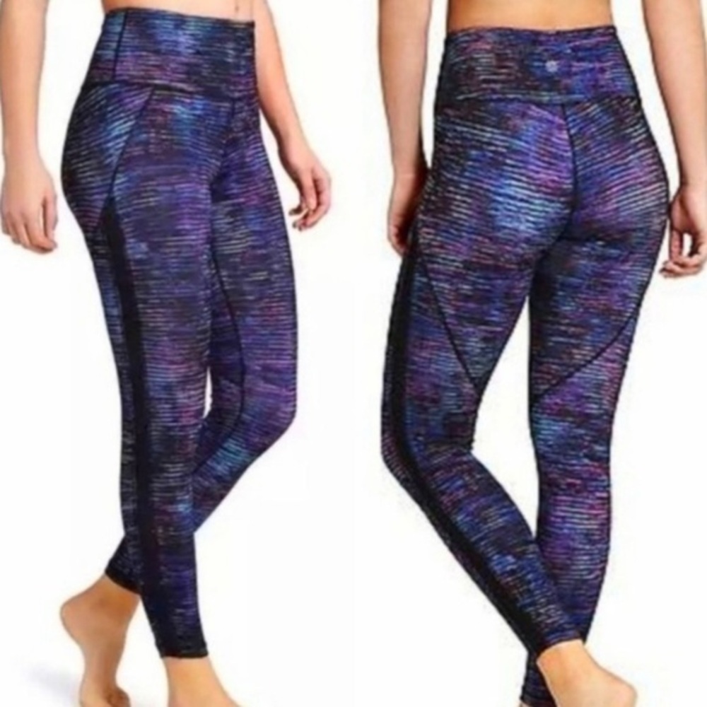 Athleta Interstellar‎ Chaturanga High Rise Mesh 7/8 Tights Size XS